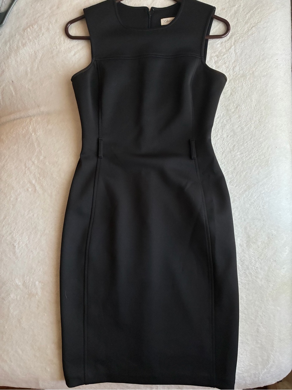 Calvin Klein Black Sleeveless Sheath Dress